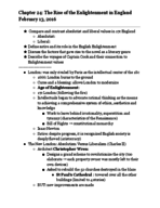 Chapter 24: The Rise of the Enlightenment in England 