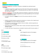 DEDUCTIVE V. INDUCTIVE ARGUMENTS