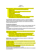 Chapter 1 notes - January 17-24