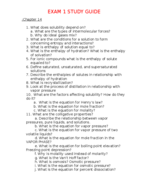 Chemistry Exam 1 Study Guide