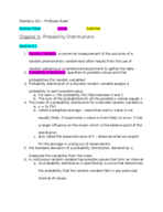 Stat Chapter 6 Notes
