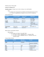 Chemistry Exam 2 Study Guide
