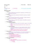 Study guide