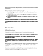 Week 3 Notes: SOCY 100 