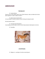 Week 1 notes : Intro to Art 
