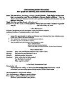 Christianity and World Religion Notes Week Four