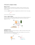 PHYS2010-Chapter 4 (Newton's First Law)