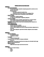 Stats Exam 1 Study Guide