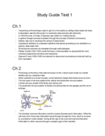 Study Guide 1 Psychology 1
