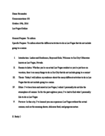 Communication outline notes
