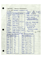 CHEM2335- Chapter 2: Stoichiometric calculations/Chemical Measurements