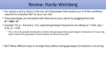 Hardy Weinburg Review