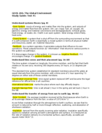 Study Guide Test #1