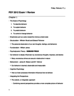 PSY 2012 Exam 1 Study Guide