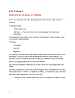 Political Science, Week 6 Notes Made Easy
