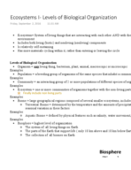 Bio 205, Week 1 Lecture Notes