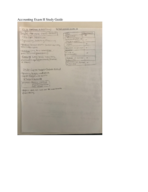 Accounting Exam II Study Guide