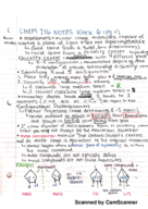Chem 216 Week 6 Notes