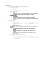 MGMT 3000 Exam I Study Guide