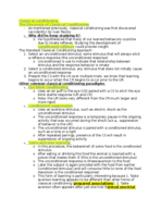 Classical Conditioning 
