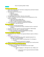 Psych of Learning Week 5 Notes