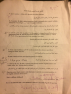 Midterm 1 - Beginning Arabic 102 Unit 5 