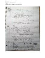 BUS 2010 - Microeconomics  Week 6 Class Notes 