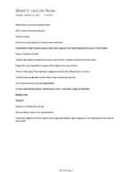 BIO 282 Week 6 Notes