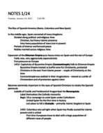 Notes 1/24, 1/26