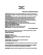 Political Science Notes