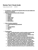 Review Test 2 Study Guide