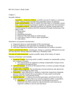 BIO 2411 - Exam 1 Study Guide