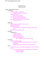 Exam 1 Human Sexuality study guide