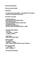 Study Guide Midterm 2 Meat Science
