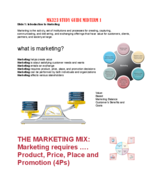 Marketing Management Study Guide Midterm 1