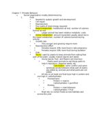 Chapter 7: Primate behavior