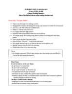 Reading Study Guide