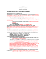 Sexuality and Society Exam 2 Study Guide