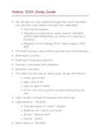HISTORY 1010- Test 2 Study Guide 