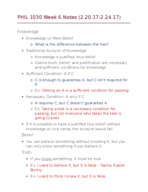 PHIL 1030 Week 6 Notes 