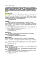 Theatre History II First Study Guide