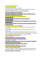 3/2 Abnormal psychology Study guide #2