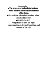 BIO OSMOREGULATION