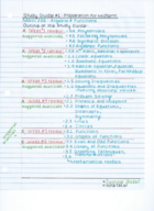 Study Guide #1: Preparation for Midterm