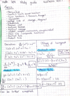 Math 209 fundamentals of mathematics II study guide 