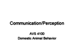Exam 2 AVS 4100