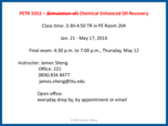 Chemical Enhanced Oil Recovery