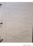 Math 446 Study Guide