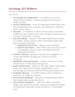 Midterm SG - Sociology