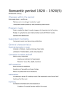 Romantic period 1820 – 1920